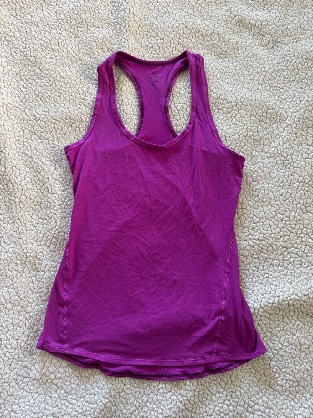 Athleta Magenta Racerback Performance Tank